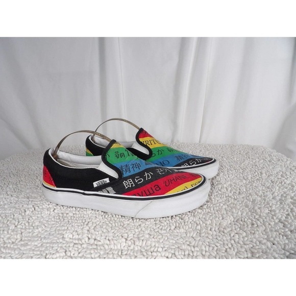 Vans Unisex Multicolor Spirit Canvas Classic Slip On Sneaker Shoes Size M4.5 W6 - Picture 2 of 7